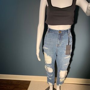 Blue Jeans 👖 with Distress